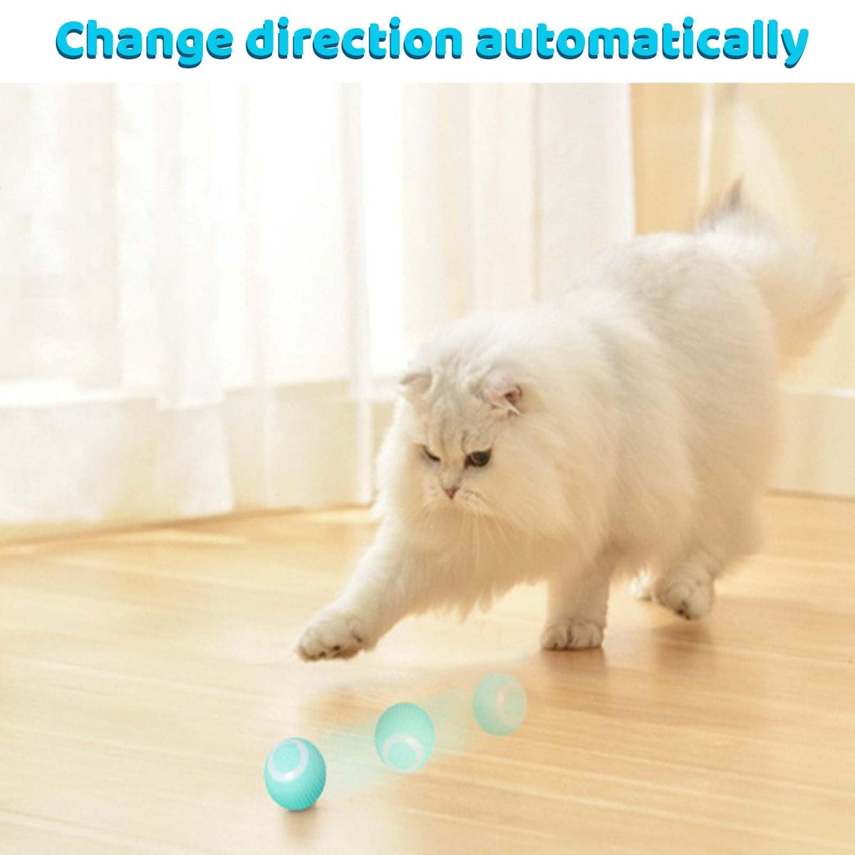 Mkitnvy Interaktives Katzenspielzeug Ball