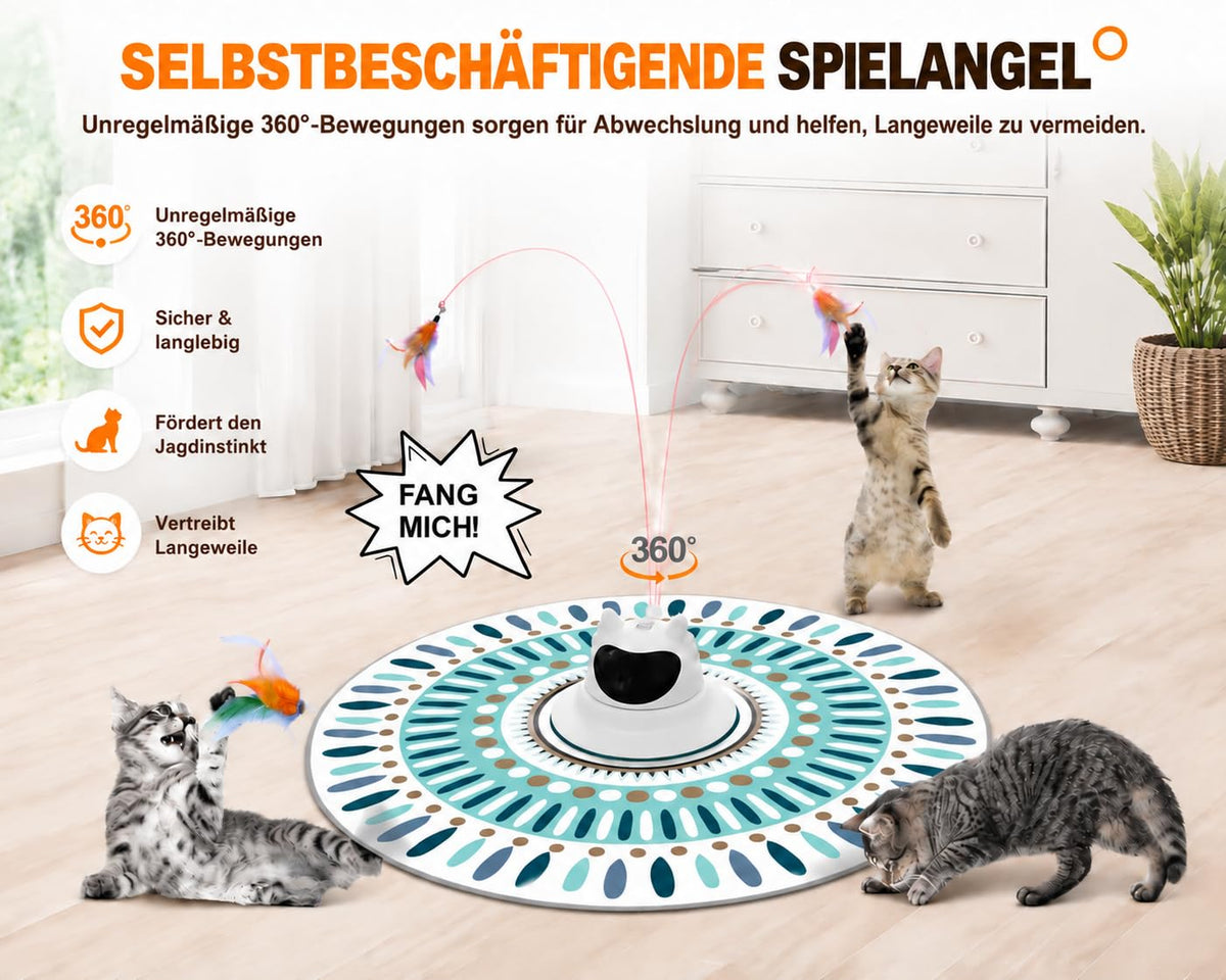 Interaktives Katzenspielzeug Elektrisch 3 in1