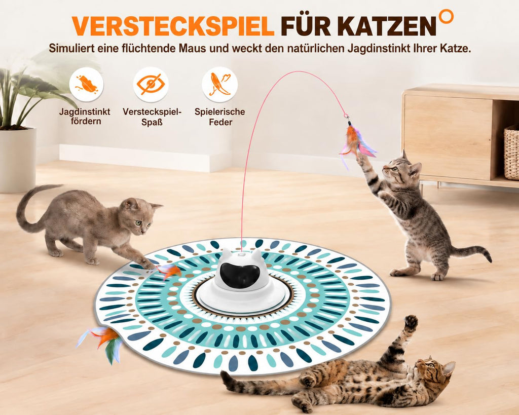 Interaktives Katzenspielzeug Elektrisch 3 in1