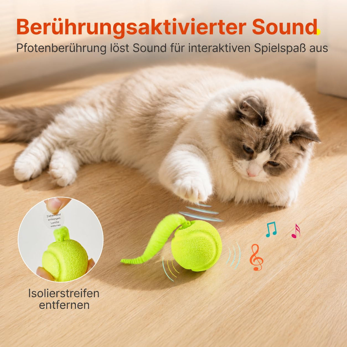 Potaroma Katzenspielzeug Bälle 2er Set